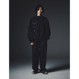 マルチファンショナルジッププルオーバージャケット / MULTI FUNTIONAL  ZIP PULLOVER JACKET_BK