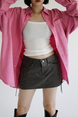 コルセットクラックスカート / Corset Crack Skirt (2color)