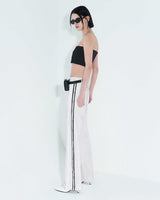 ローエッジボタンチューブトップ / Raw Edge Button Tube Top _ Black
