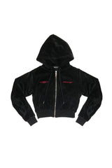 ベルベットフレームフーディージップアップ  / Velvet Flame Hoodie Zip-up (4168719106166)