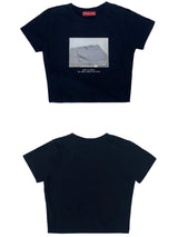 Domino crop t-shirt - Black