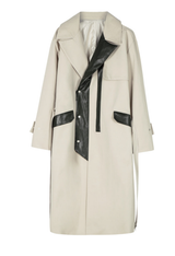 Leather pointed single coat (6539908415606)