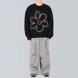 Clover Embroidered Knit