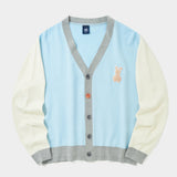 バニーベアコンビネーションカーディガン / BUNNY BEAR COMBINATION CARDIGAN