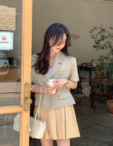 サマー半袖ジャケット (2color) (6602436149366)