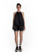 ポケットバルーンミニドレス / POCKET BALLOON MINI DRESS (BLACK)