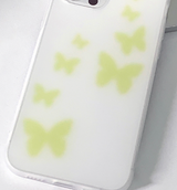 ブラーイェローバタフライフォーンケース / Blur yellow Butterfly Phone Case
