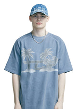 TCP パームツリーピグメントTシャツ