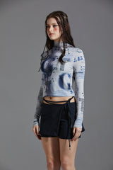 MAP PRINTING T-SHIRT
