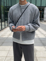 LMN ラウンドヒドゥンカーディガン / LMN Round Hidden Cardigan (5 colors)