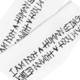 VERTICAL LOGO SOCKS - WHITE (6675695337590)