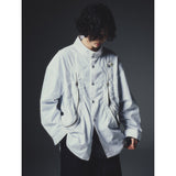レクシオンカーブドジップオーバーシャツ / REXION CURVED ZIP-OVER SHIRT_WH