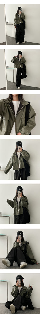 [Set-up possible!] [Jogger, wide] リザニーピンタックバンディングワイドパンツ