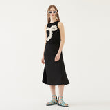 TWEED MIDI SKIRT (BLACK) (6579685294198)