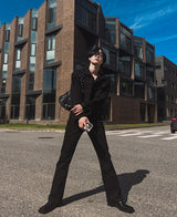 サークルブーツカットズボン/Circle bootcut trousers