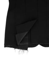 ローエッジスリムジャケット / Raw Edge Slim Jacket _ Black