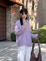 Muto Avant カラーボクシーニットカーディガン