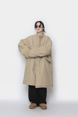 ロングボンバーパッディドジャケット