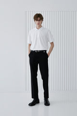 COLLAR IRON TIP PIQUE T-SHIRT WHITE (6566845153398)