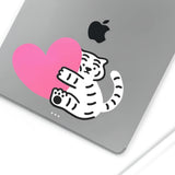 HUG TIGER FACE BIG REMOVABLE STICKER (6538522919030)