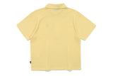 リーセントボタンニットポロ / RECENT BUTTON KNIT POLO_LIGHT YELLOW