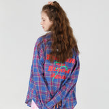 FWBA Check pattern shirts [Blue] (6535250182262)