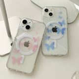 Pink - Blur Butterfly Magsafe Phone Case Bead Tok Set