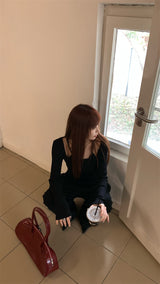 Hazelnut inner long sleeve tee