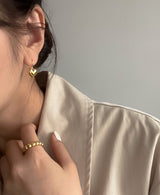 ハートフックピアス / heart hook earring