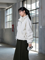 REVERSIBLE FLEECE MIX JACKET