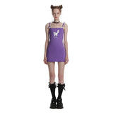 ジュリエッツキャットミニドレス / 0 3 juliet's cat mini dress - PURPLE
