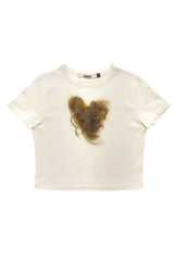 ハートヘアTシャツ / Heart Hair Tee IVORY