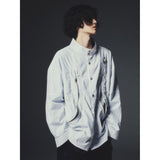 レクシオンカーブドジップオーバーシャツ / REXION CURVED ZIP-OVER SHIRT_WH