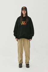 Flame Bear Hoodie_Black (6684841640054)