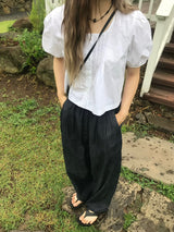 Allium pintuck blouse
