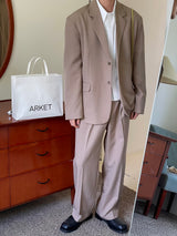 Autumn mute set up wide pants