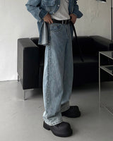 Xレイジーンズ/SI X-ray wide denim Jeans (Light Blue)