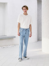 ワイドデニムパンツ / M160 WIDE DENIM PANTS_LIGHT BLUE