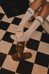 グッドデイファリーサンダル/G'day furry sandals (brown)