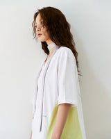 COLOR BLOCK V-NECK T-SHIRT