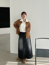 ダブルポケットロングスカート/no.713 Double Pocket Long Skirt (2color)