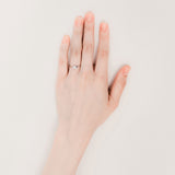 Flat heart ring silver