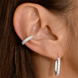 ミニ ドーナツ イヤーカフ / [MONSTA X] [S925] Mini Donut Ear Cuffs (white,silver)