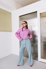 クロップシャツ / crease crop shirts