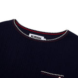スモールチェリーリブポイント長袖Tシャツ