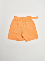 CORDUROY BELT SHORTS TANGERINE (6594013462646)