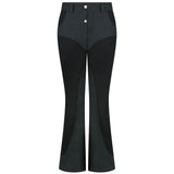 ボディースカルプチャーセミブーツカットパンツ / Body Sculpture Semi Bootcut Pants BLACK