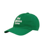 CAT HUMAN LOVE BALL CAP_GREEN