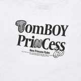 ドゥードゥルチェリートムボーイグラフィックTシャツ / DOODLE CHERRY TOMBOY GRAPHIC T-SHIRT [WHITE]
