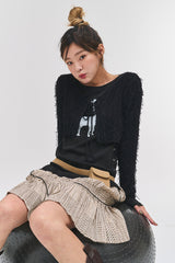ディアアイレットTシャツ/Dear eyelet t (2 colors)